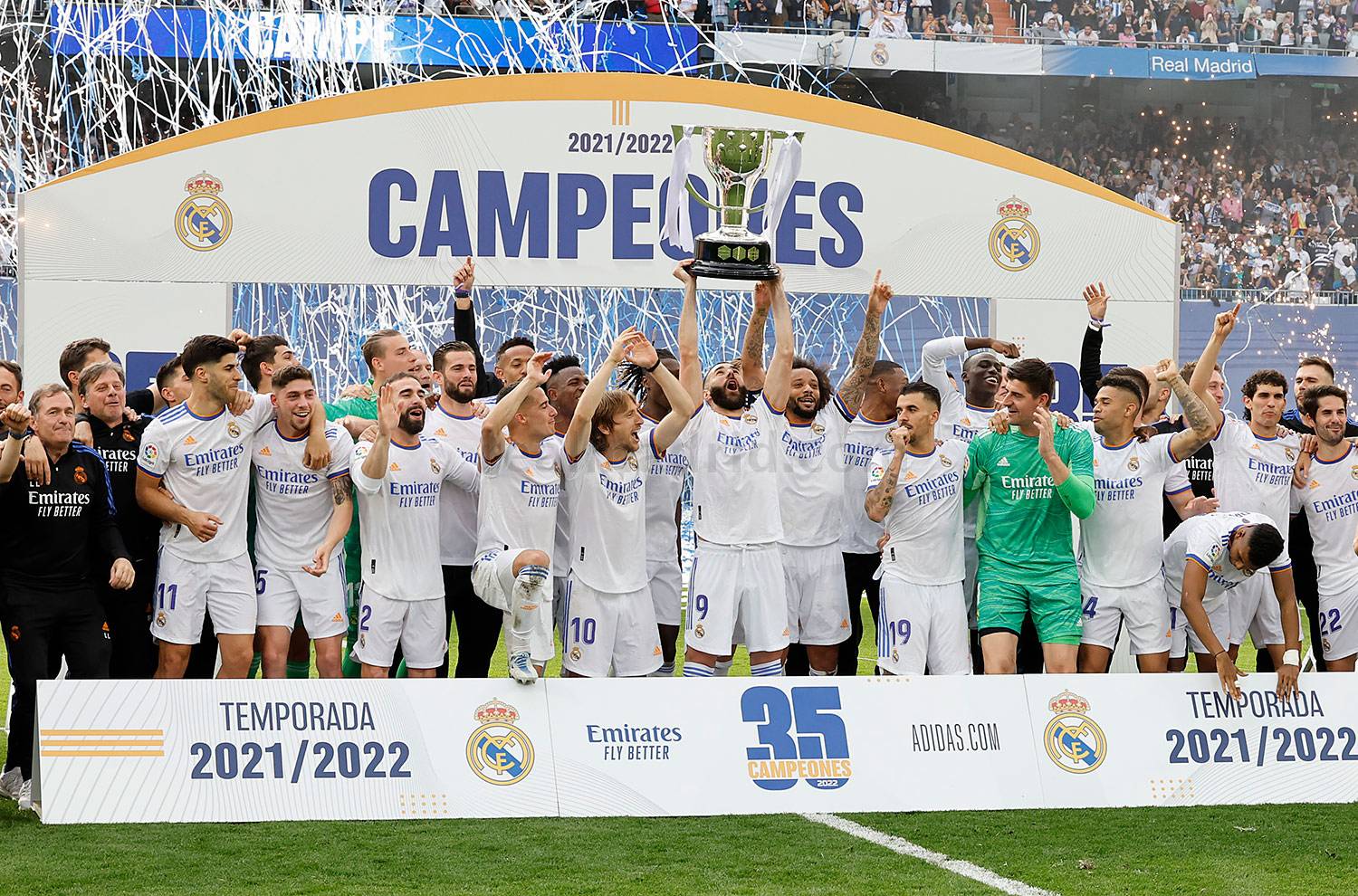 Real Madrid có đến 35 lần vô địch giải La Liga