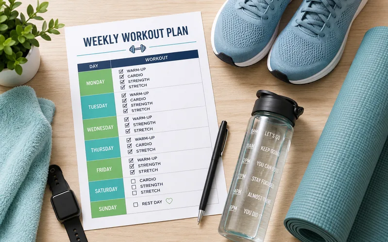 Xen kẽ cardio, tập cơ nhẹ và ngày nghỉ giúp cơ thể phục hồi tốt hơn sau mỗi buổi tập.