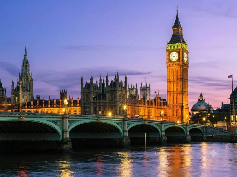 Tháp đồng hồ Big Ben là hình ảnh quen thuộc đại diện cho London và nước Anh.